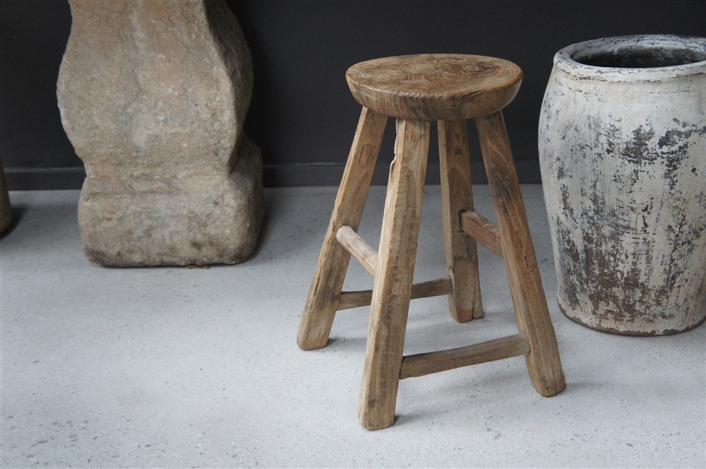 Wooden Stool Round #3 - Potting Shed